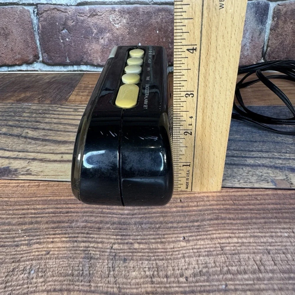 Vtg Spartus 1192 Digital Alarm Clock‎ Night Light Plug In Green Display  TESTED